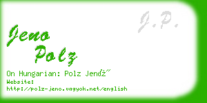 jeno polz business card